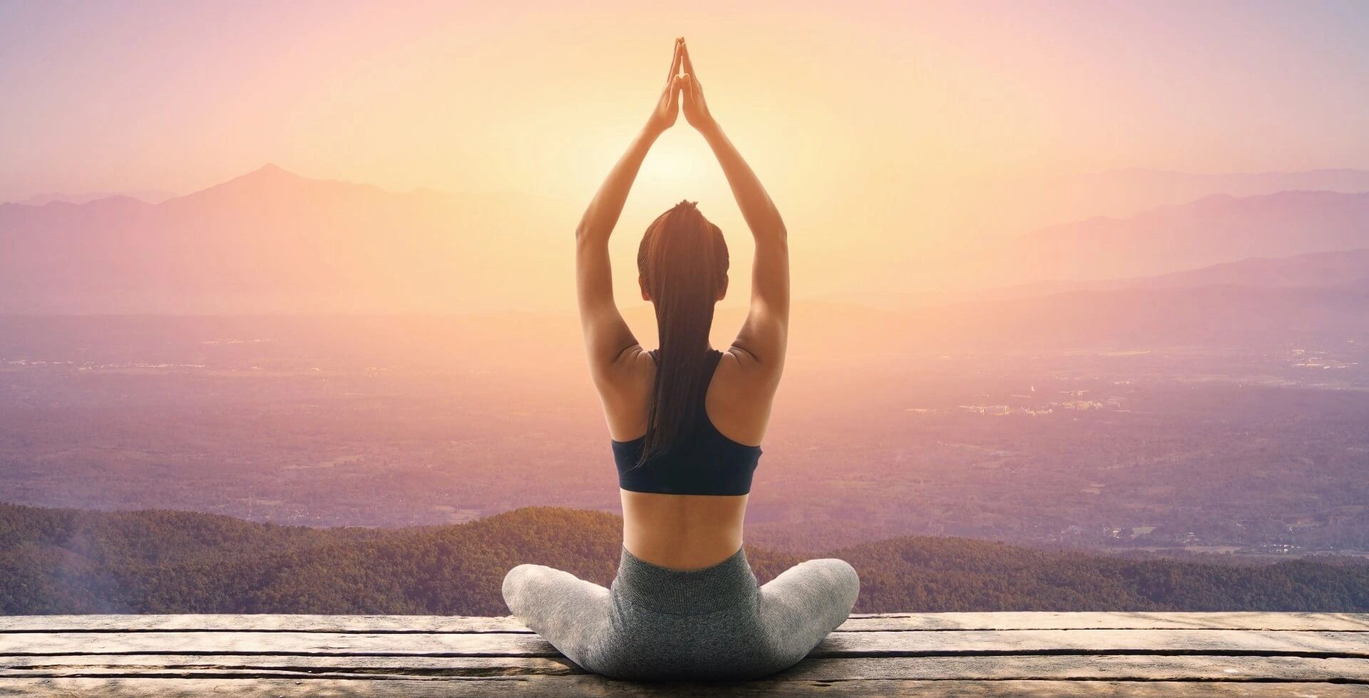 Outdoor yoga practice